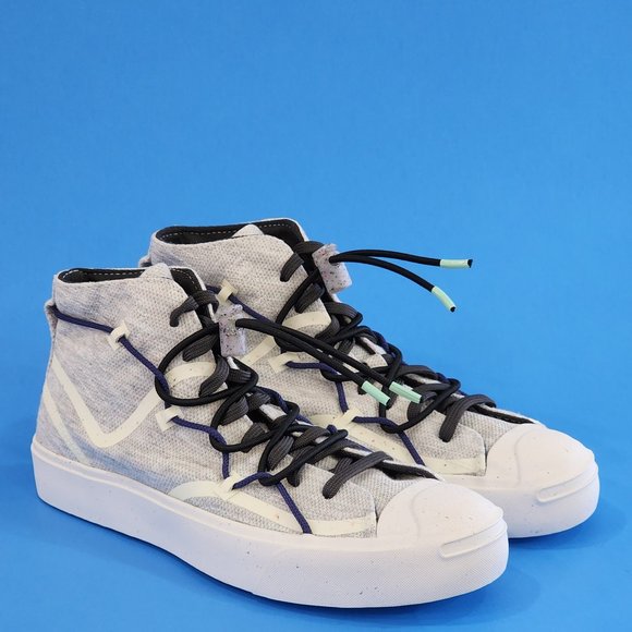 Converse Jack Purcell Rally Mid 'White Storm Wind' Unisex Sneakers 170947C NWT - Picture 1 of 6